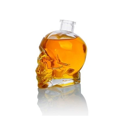 750ml Borosilicate Skull Shape Bottle suppliers