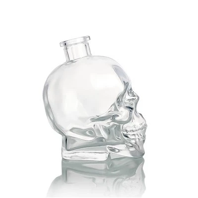750ml Borosilicate Skull Shape Bottle factory